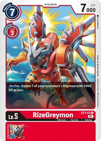 RizeGreymon (Starter Deck 07: Gallantmon) Near Mint - Nick Nack's Full Frontal Attack