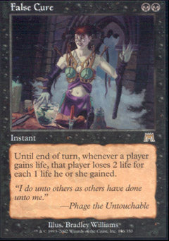 False Cure (Onslaught) Medium Play