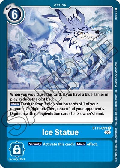 Ice Statue (Dimensional Phase) Near Mint - Nick Nack's Full Frontal Attack