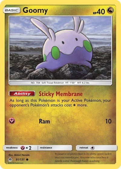 Goomy (91) (SM - Forbidden Light) Near Mint - Nick Nack's Full Frontal Attack