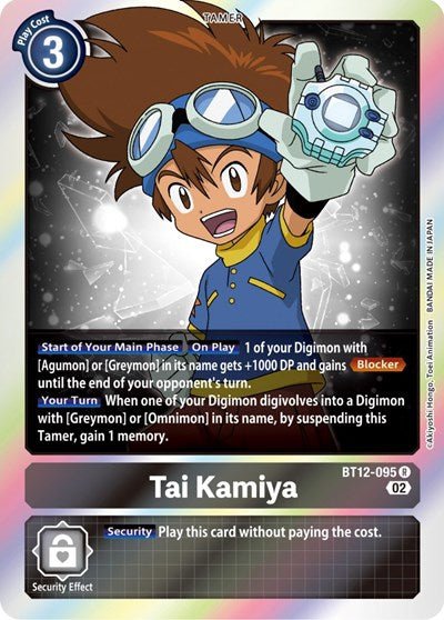 Tai Kamiya (Across Time) Near Mint Foil - Nick Nack's Full Frontal Attack