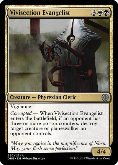 Vivisection Evangelist (Phyrexia: All Will Be One) Near Mint - Nick Nack's Full Frontal Attack