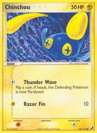 Chinchou (Unseen Forces) Light Play - Nick Nack's Full Frontal Attack