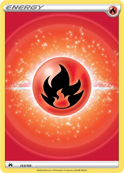 Fire Energy (Texture Full Art) (Crown Zenith) Near Mint Holofoil
