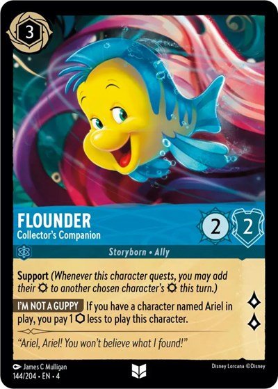 Flounder - Collector's Companion (Ursula's Return) Near Mint - Nick Nack's Full Frontal Attack