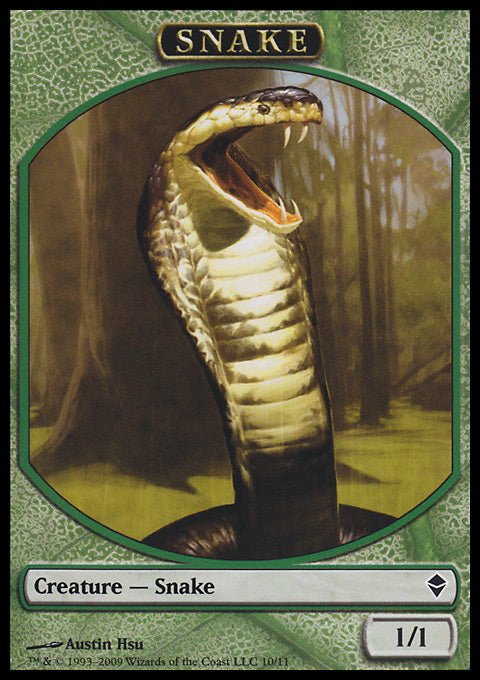 Snake (Token) (Zendikar) Light Play - Nick Nack's Full Frontal Attack
