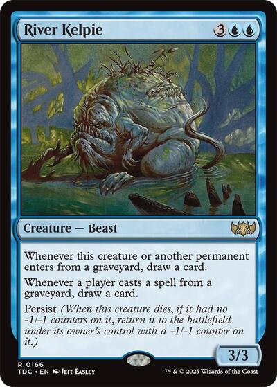 River Kelpie (Commander: Tarkir: Dragonstorm) Near Mint - Nick Nack's Full Frontal Attack