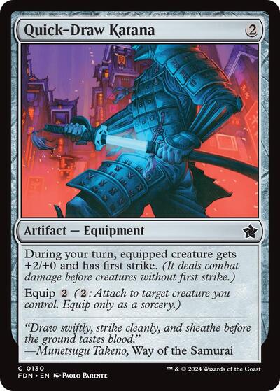 Quick-Draw Katana (Foundations) Near Mint