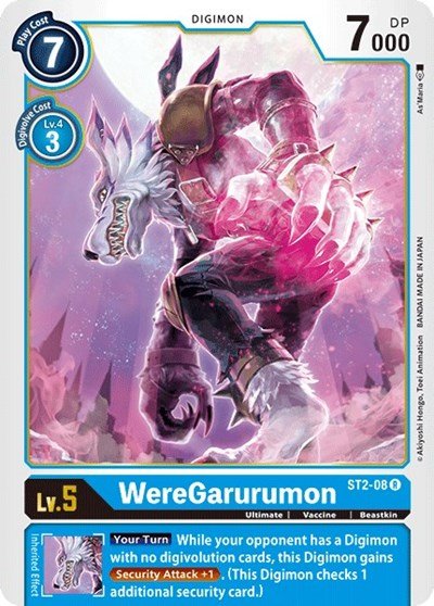 WereGarurumon (Starter Deck 02: Cocytus Blue) Near Mint - Nick Nack's Full Frontal Attack