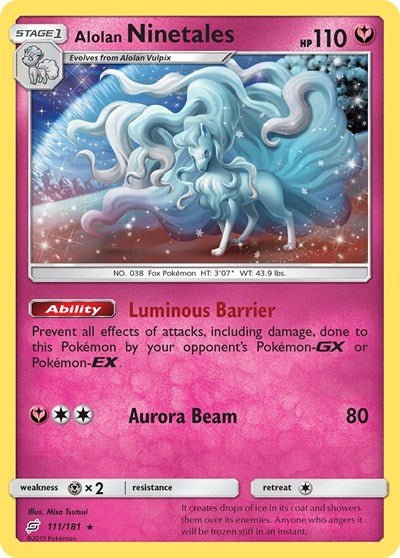 Alolan Ninetales (SM - Team Up) Near Mint Holofoil - Nick Nack's Full Frontal Attack