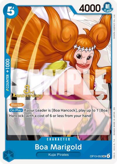 Boa Marigold (Carrying On His Will: 3rd Anniversary Tournament Cards) Near Mint - Nick Nack's Full Frontal Attack