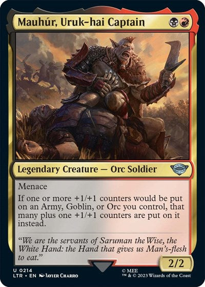 Mauhur, Uruk-hai Captain (Universes Beyond: The Lord of the Rings: Tales of Middle-earth) Near Mint - Nick Nack's Full Frontal Attack