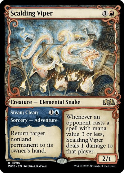 Scalding Viper (Showcase) (Wilds of Eldraine) Near Mint