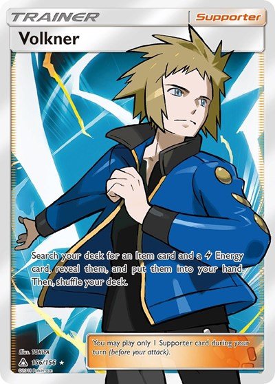 Volkner (Full Art) (SM - Ultra Prism) Near Mint Holofoil - Nick Nack's Full Frontal Attack