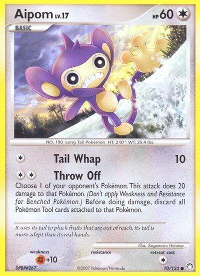 Aipom (Mysterious Treasures) Light Play - Nick Nack's Full Frontal Attack