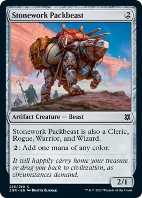 Stonework Packbeast (Zendikar Rising) Near Mint - Nick Nack's Full Frontal Attack