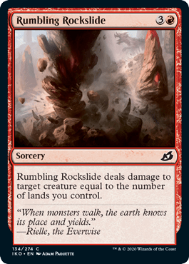 Rumbling Rockslide (Ikoria: Lair of Behemoths) Near Mint - Nick Nack's Full Frontal Attack