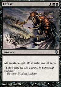 Infest (Shards of Alara) Light Play - Nick Nack's Full Frontal Attack