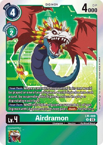 Airdramon (English Exclusive) (Exceed Apocalypse) Near Mint Foil