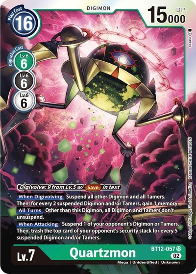 Quartzmon (Across Time) Near Mint Foil - Nick Nack's Full Frontal Attack