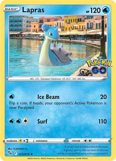 Lapras (Pokemon GO) Near Mint Holofoil