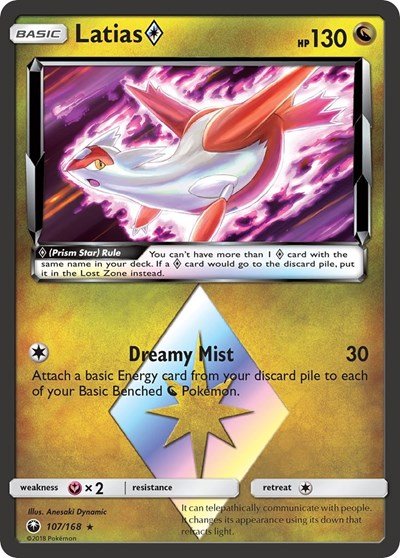 Latias Prism Star (SM - Celestial Storm) Near Mint Holofoil - Nick Nack's Full Frontal Attack