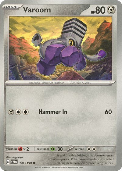 Varoom - 141 (Scarlet and Violet: Base Set) Near Mint - Nick Nack's Full Frontal Attack