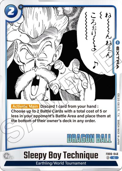 Sleepy Boy Technique (Manga Booster 01) Near Mint - Nick Nack's Full Frontal Attack