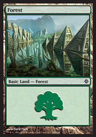 Forest (246) (Rise of the Eldrazi) Light Play
