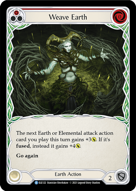 Weave Earth (Red) (Tales of Aria) Near Mint Unlimited - Nick Nack's Full Frontal Attack