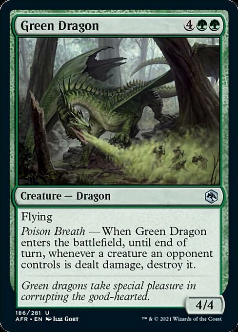 Green Dragon (Adventures in the Forgotten Realms) Near Mint - Nick Nack's Full Frontal Attack