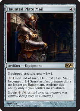Haunted Plate Mail (Magic 2014 Core Set) Near Mint Foil