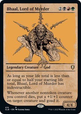 Bhaal, Lord of Murder (Showcase) (Commander Legends: Battle for Baldur's Gate) Near Mint - Nick Nack's Full Frontal Attack
