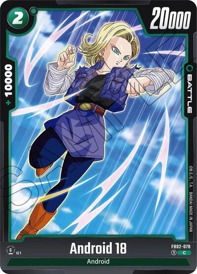 Android 18 FB02-078 (Blazing Aura) Near Mint