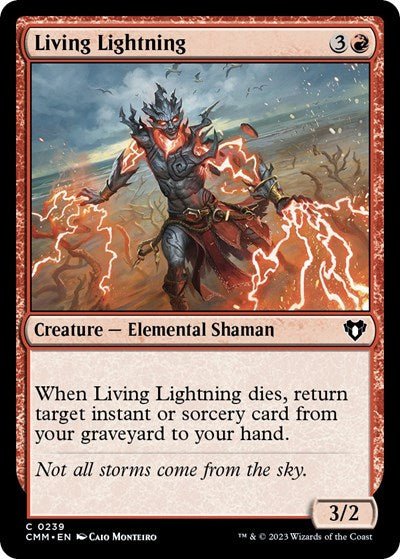 Living Lightning (Commander Masters) Near Mint - Nick Nack's Full Frontal Attack