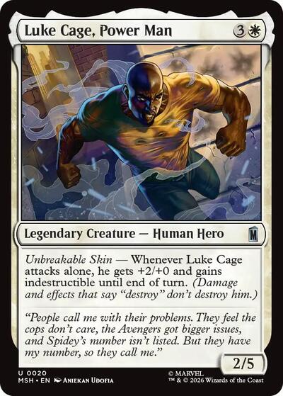 Luke Cage, Power Man (Marvel Super Heroes) Near Mint - Nick Nack's Full Frontal Attack