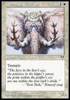 Iron Tusk Elephant (Mirage) Light Play - Nick Nack's Full Frontal Attack
