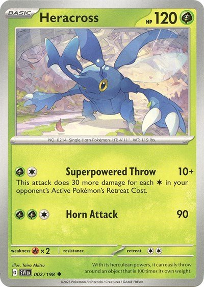 Heracross (Scarlet and Violet: Base Set) Near Mint - Nick Nack's Full Frontal Attack