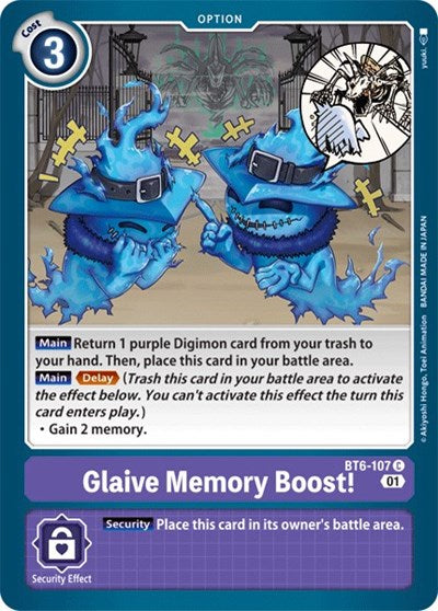 Glaive Memory Boost! (Double Diamond) Near Mint