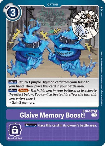 Glaive Memory Boost! (Double Diamond) Near Mint - Nick Nack's Full Frontal Attack