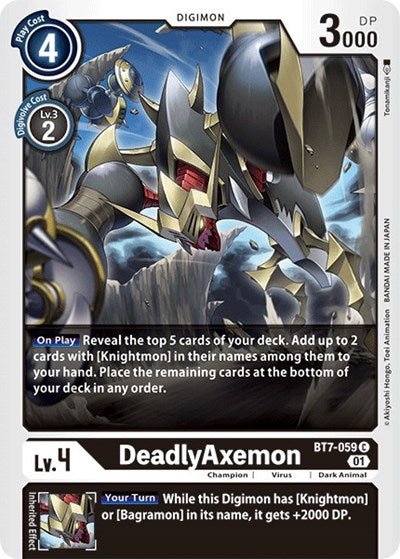 DeadlyAxemon (The Next Adventure) Near Mint - Nick Nack's Full Frontal Attack