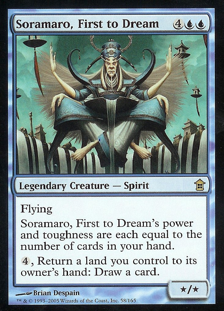 Soramaro, First to Dream (Saviors of Kamigawa) Medium Play - Nick Nack's Full Frontal Attack