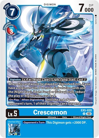 Crescemon (Animal Colosseum) Near Mint - Nick Nack's Full Frontal Attack