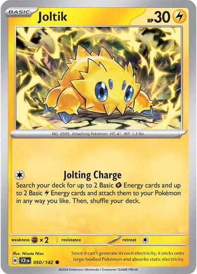Joltik - 050 (SV07: Stellar Crown) Near Mint Reverse Holofoil - Nick Nack's Full Frontal Attack