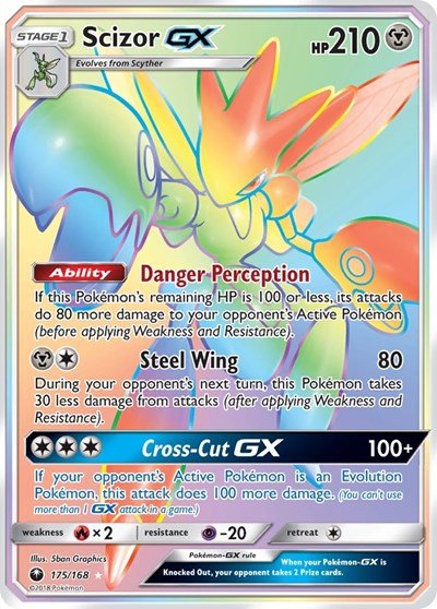 Scizor GX (Secret) (SM - Celestial Storm) Near Mint Holofoil - Nick Nack's Full Frontal Attack