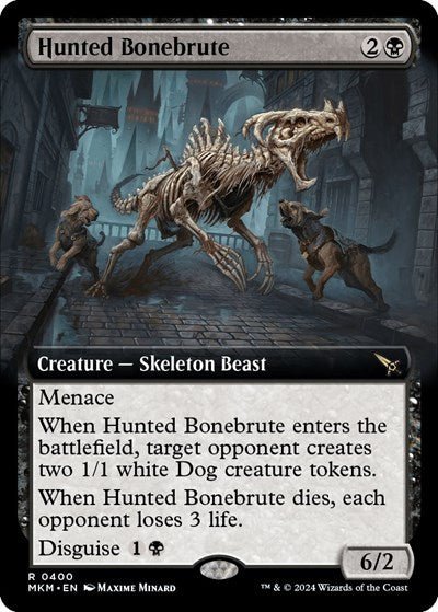 Hunted Bonebrute (Extended Art) (Murders at Karlov Manor) Near Mint - Nick Nack's Full Frontal Attack