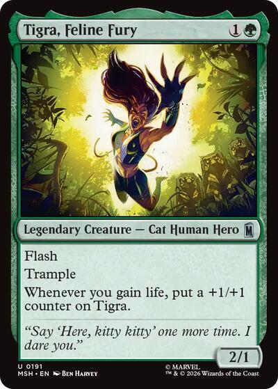 Tigra, Feline Fury (Marvel Super Heroes) Near Mint - Nick Nack's Full Frontal Attack