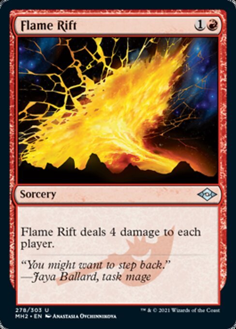 Flame Rift (Modern Horizons 2) Light Play Foil - Nick Nack's Full Frontal Attack