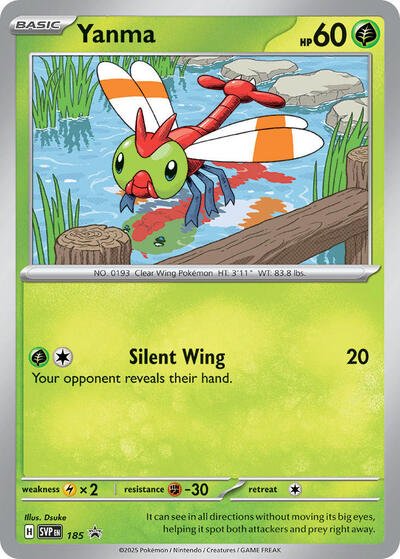 Yanma - 185 (SV: Scarlet & Violet Promo Cards) Near Mint Holofoil - Nick Nack's Full Frontal Attack