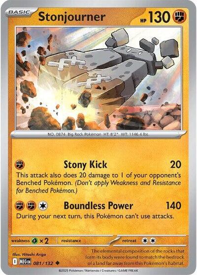 Stonjourner (ME01: Mega Evolution) Near Mint Reverse Holofoil